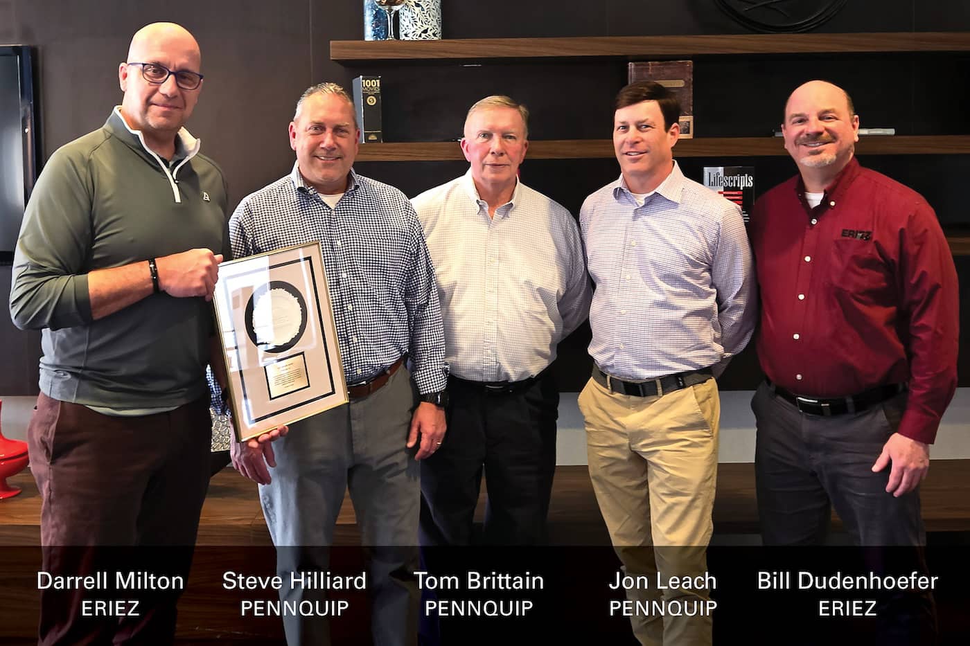 Press Release: PennQuip, Inc. Wins 2023 Eriez® Merwin Award for Outstanding Sales Performance and Customer Service